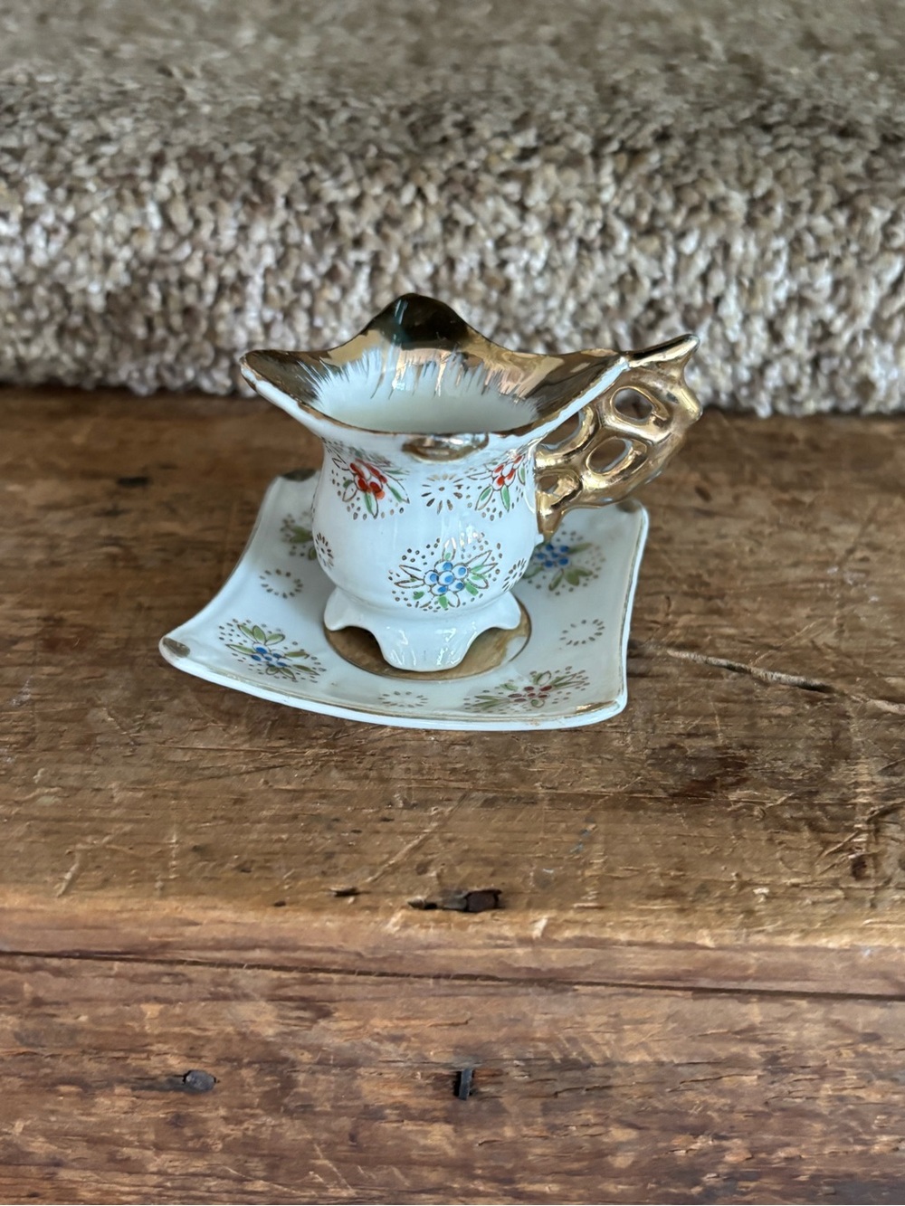 Vintage miniature teacup & saucer